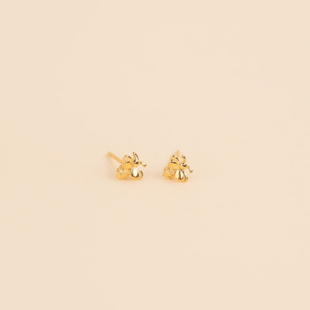 Mini Bumble Bee Stud Earrings