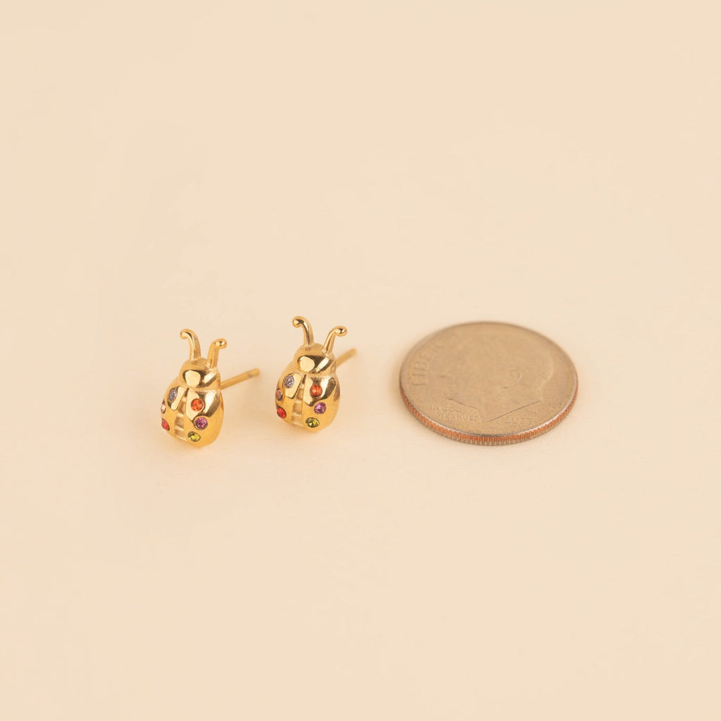 Ladybug Stud Earrings