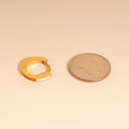 Split Color Huggie Hoop Earrings by Oh Clementine