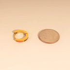 Split Color Huggie Hoop Earrings by Oh Clementine