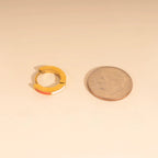 Split Color Huggie Hoop Earrings by Oh Clementine