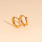 Split Color Huggie Hoop Earrings by Oh Clementine