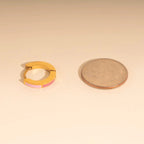 Split Color Huggie Hoop Earrings by Oh Clementine