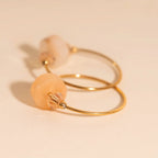 Blush Trio Huggie Hoop Charms by Oh Clementine