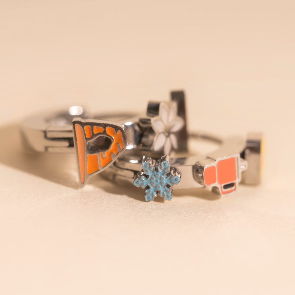 Utah 3D Huggie Hoop Earrings