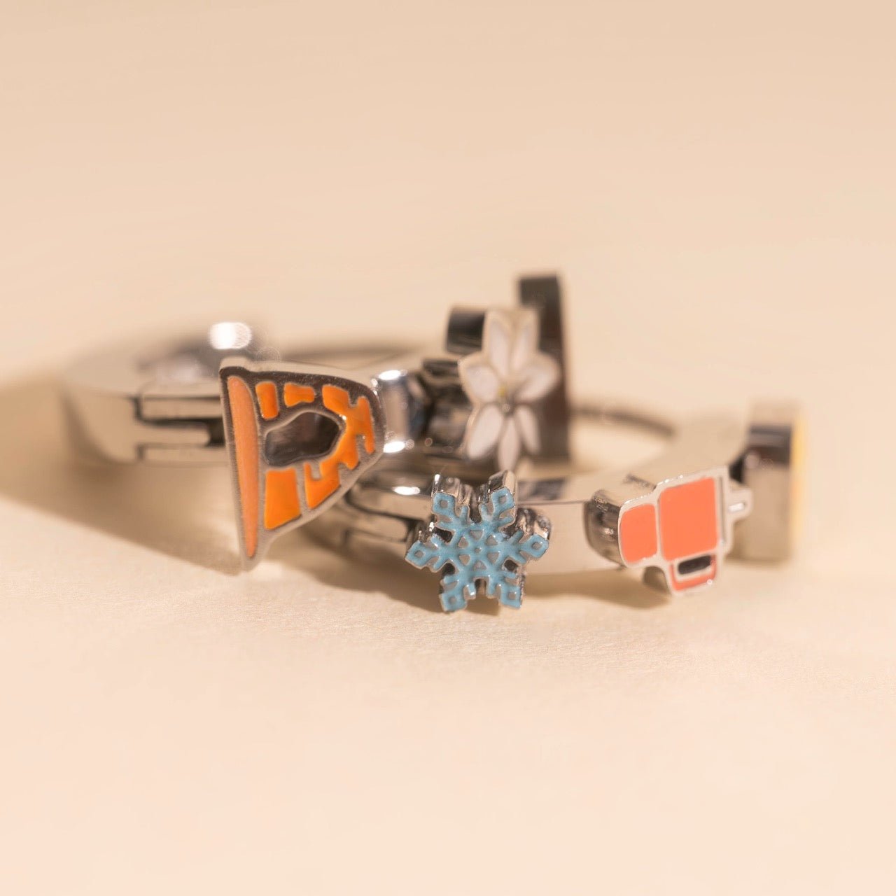 Utah 3D Huggie Hoop Earrings