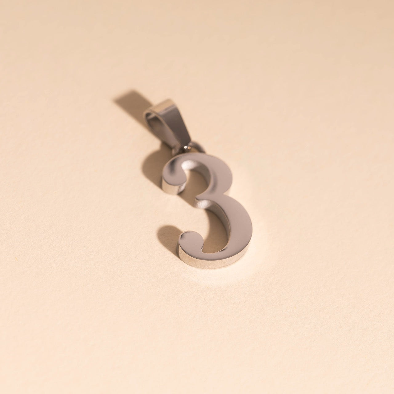 Number Necklace Charm (Single)