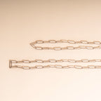 Textured Paperclip Necklace by Oh Clementine