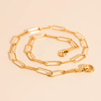 Textured Paperclip Necklace by Oh Clementine