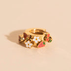 Berry Sweet 3D Huggie Hoop Earrings by Oh Clementine