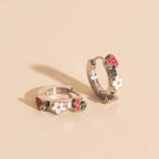 Berry Sweet 3D Huggie Hoop Earrings by Oh Clementine