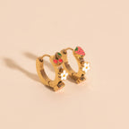 Berry Sweet 3D Huggie Hoop Earrings by Oh Clementine