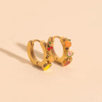 Fruit Loop 3D Huggie Hoop Earrings by Oh Clementine