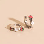 Berry Sweet 3D Huggie Hoop Earrings by Oh Clementine