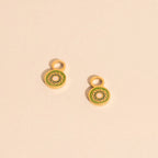 Mini Kiwi Huggie Hoop Charms by Oh Clementine