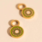 Mini Kiwi Huggie Hoop Charms by Oh Clementine