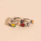 Fruit Loop 3D Huggie Hoop Earrings by Oh Clementine