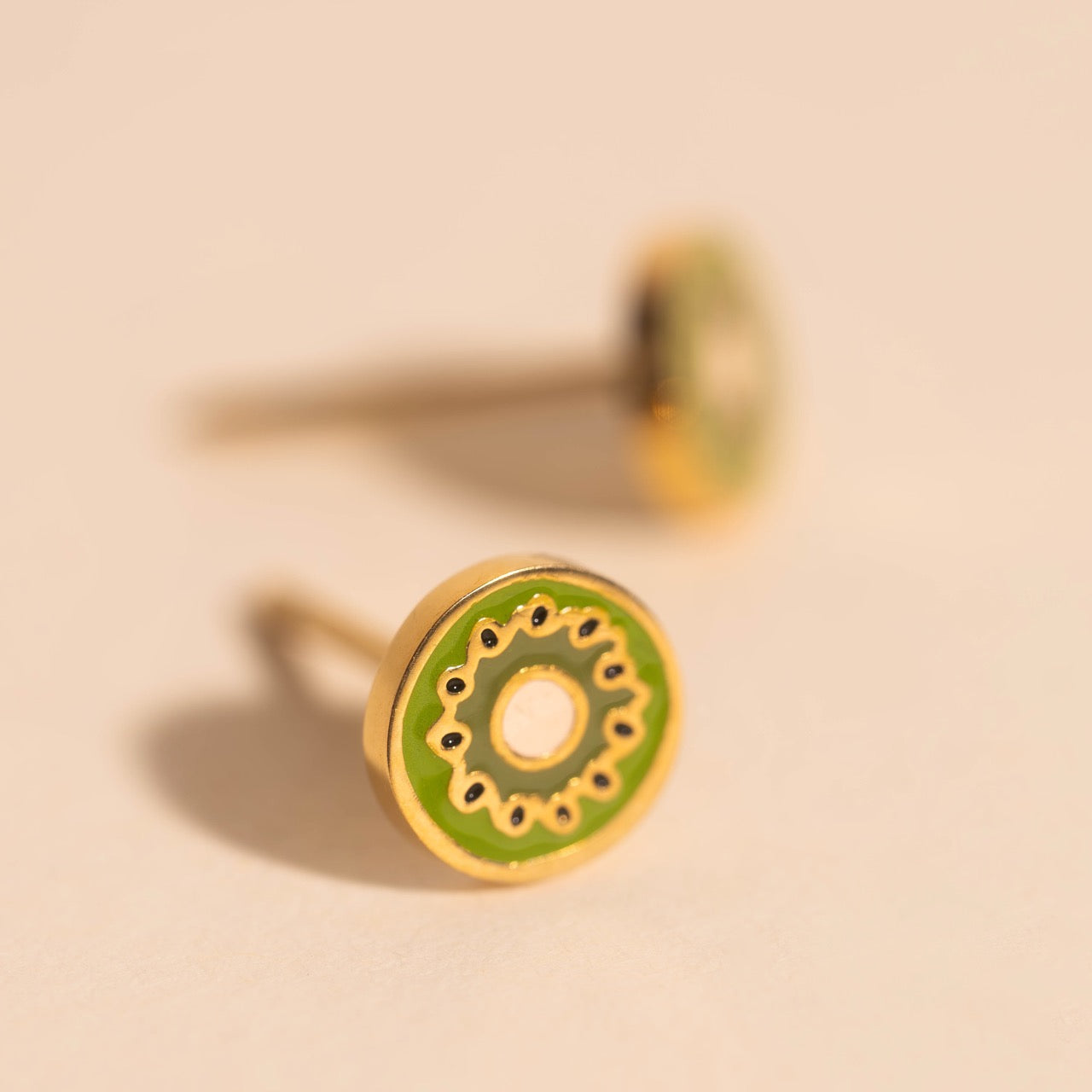 Mini Kiwi Stud Earrings