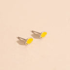 Mini Lemon Stud Earrings by Oh Clementine