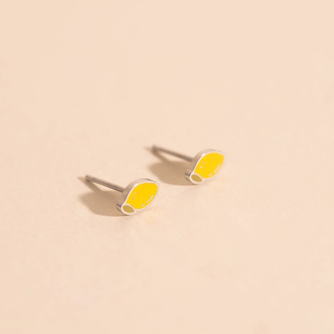 Mini Lemon Stud Earrings by Oh Clementine