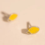Mini Lemon Stud Earrings by Oh Clementine