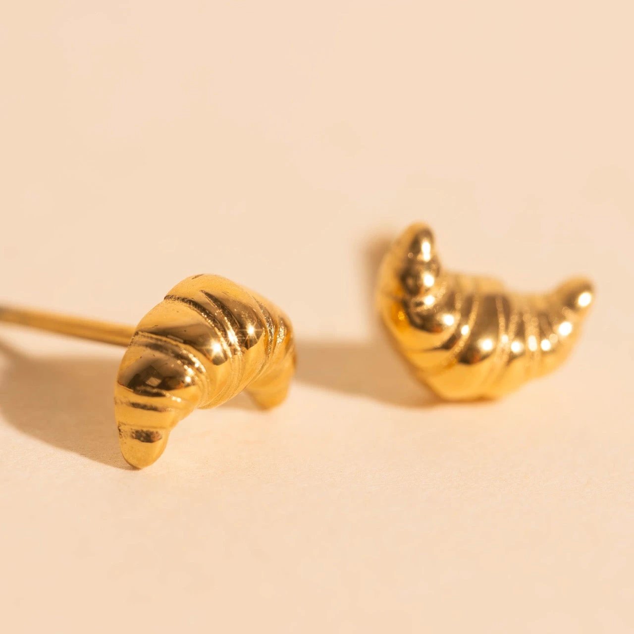 Croissant Stud Earrings by Oh Clementine