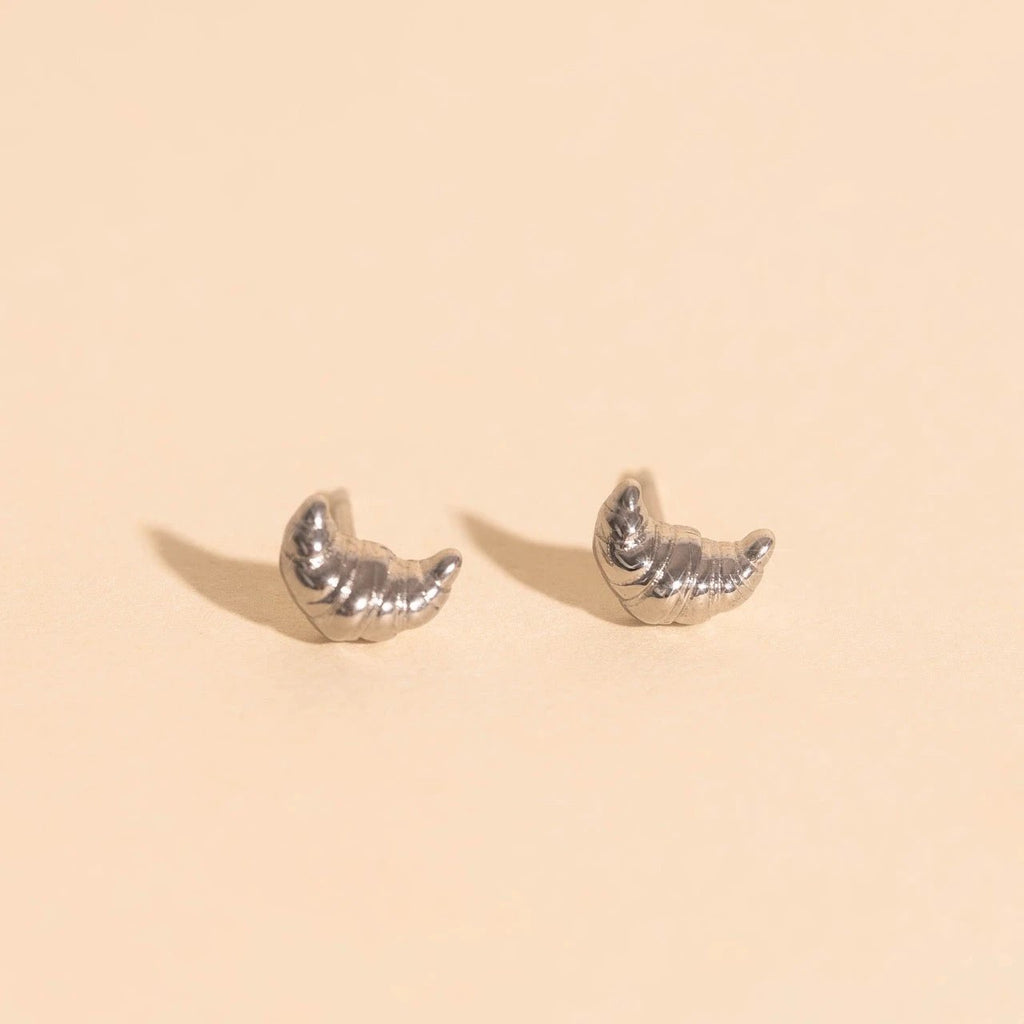 Croissant Stud Earrings by Oh Clementine