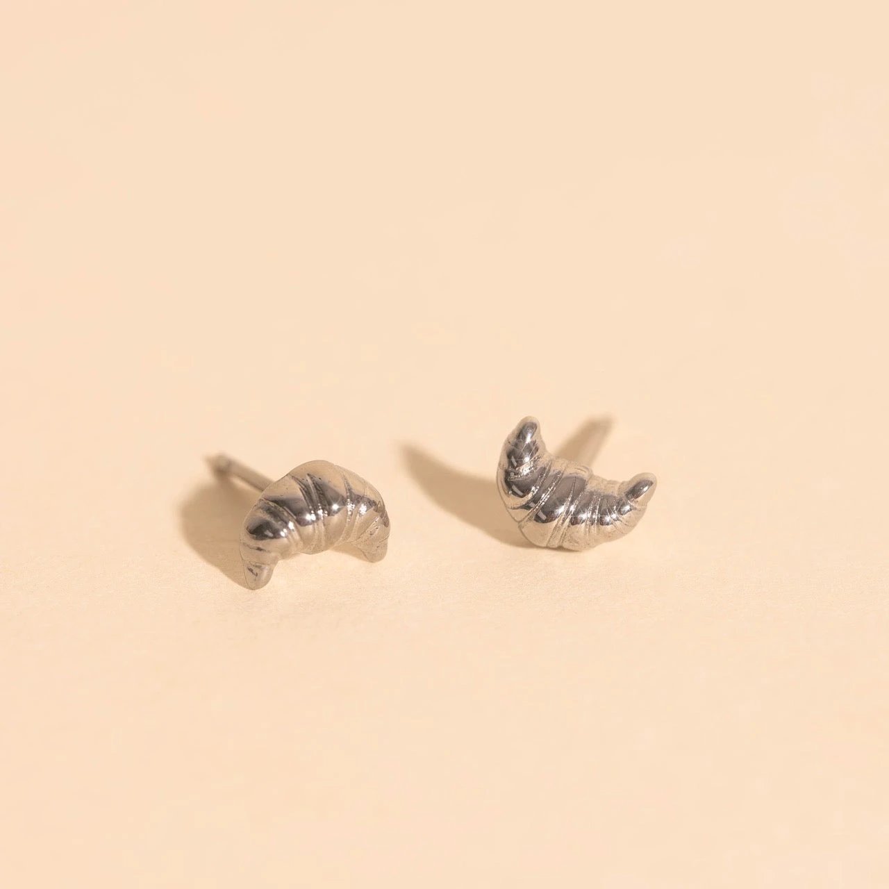 Croissant Stud Earrings by Oh Clementine