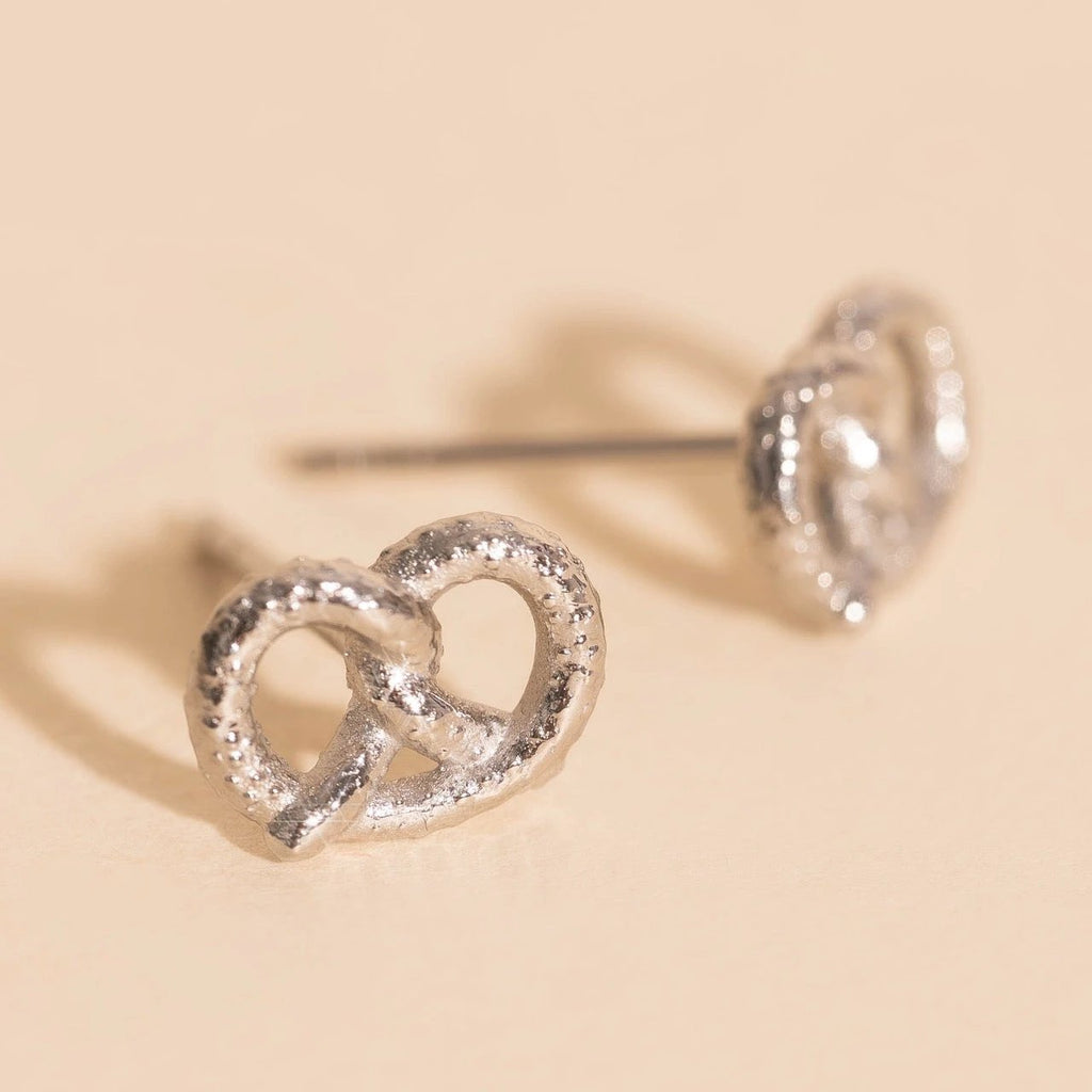 Pretzel Stud Earrings by Oh Clementine