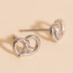 Pretzel Stud Earrings by Oh Clementine