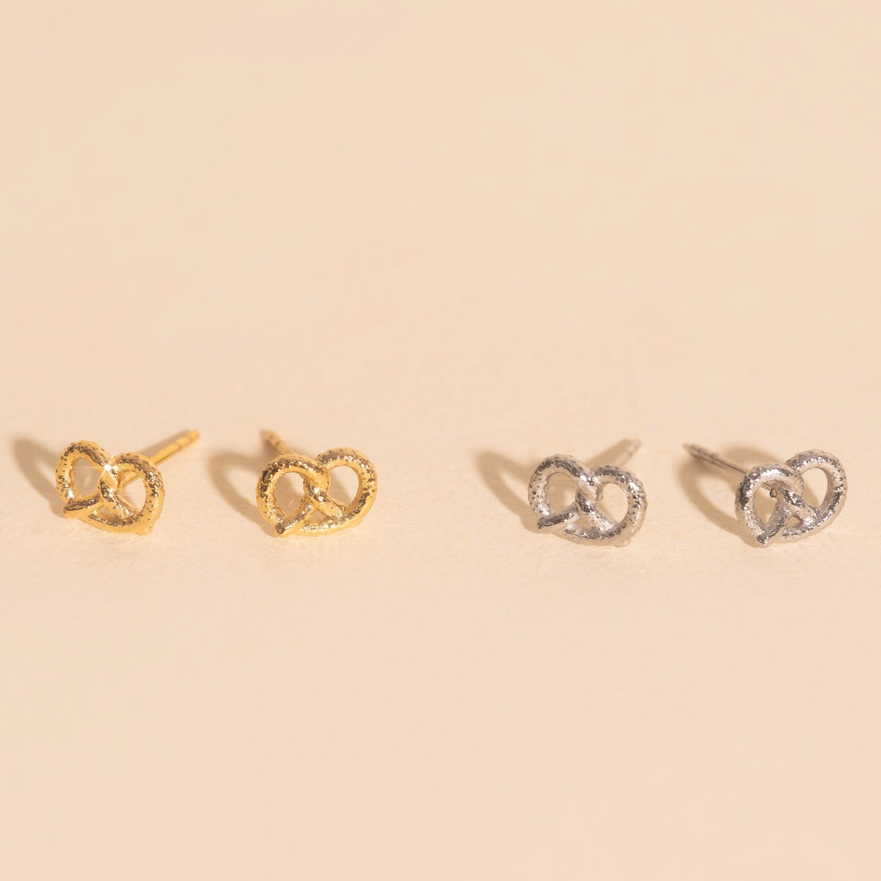 Pretzel Stud Earrings