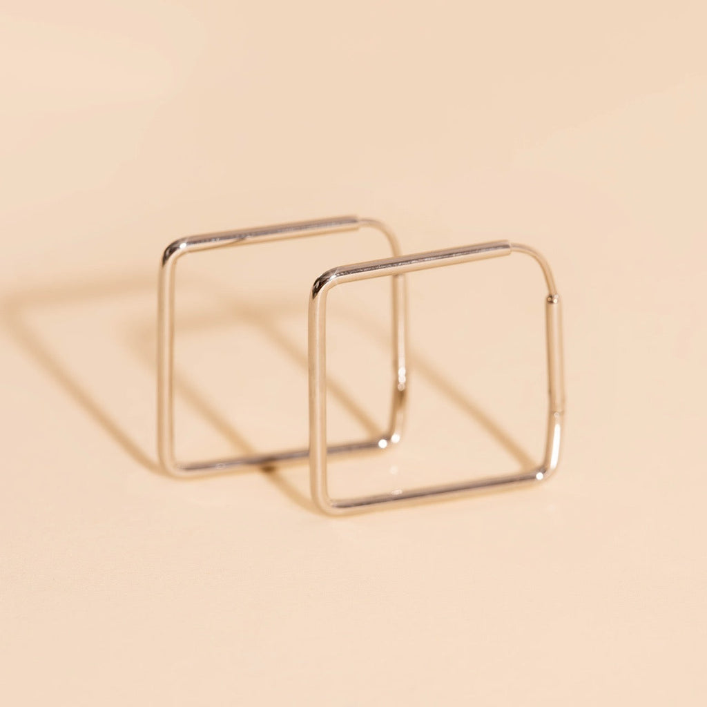 Diamond Rounded Huggie Hoop Earrings