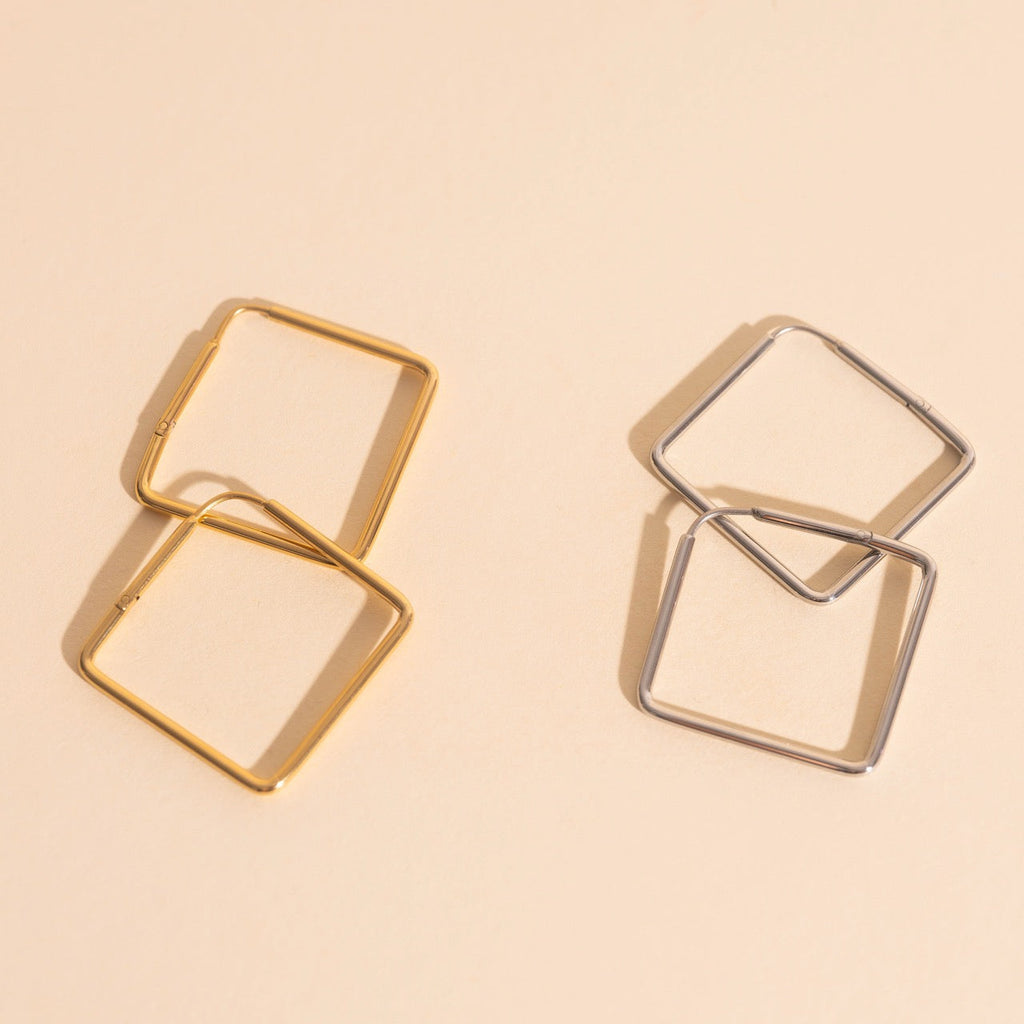 Diamond Rounded Huggie Hoop Earrings