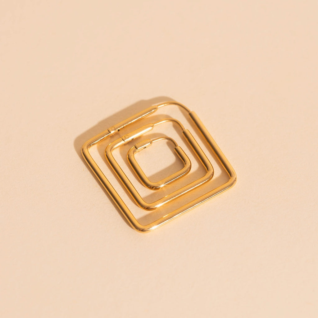 Diamond Rounded Huggie Hoop Earrings