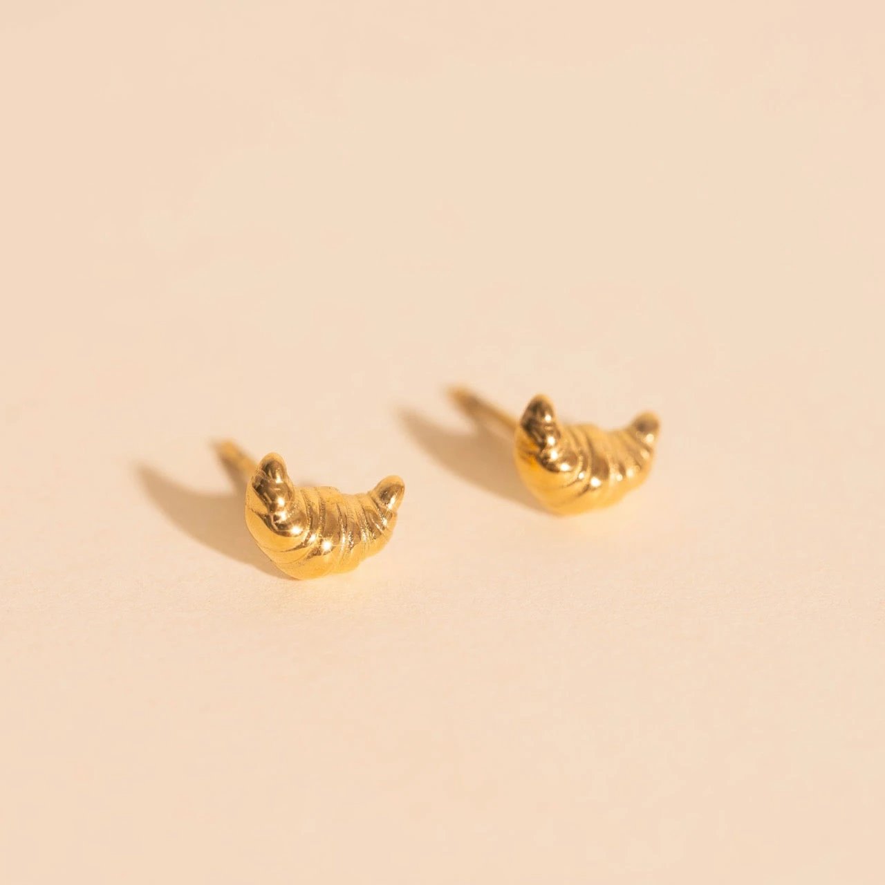 Croissant Stud Earrings by Oh Clementine