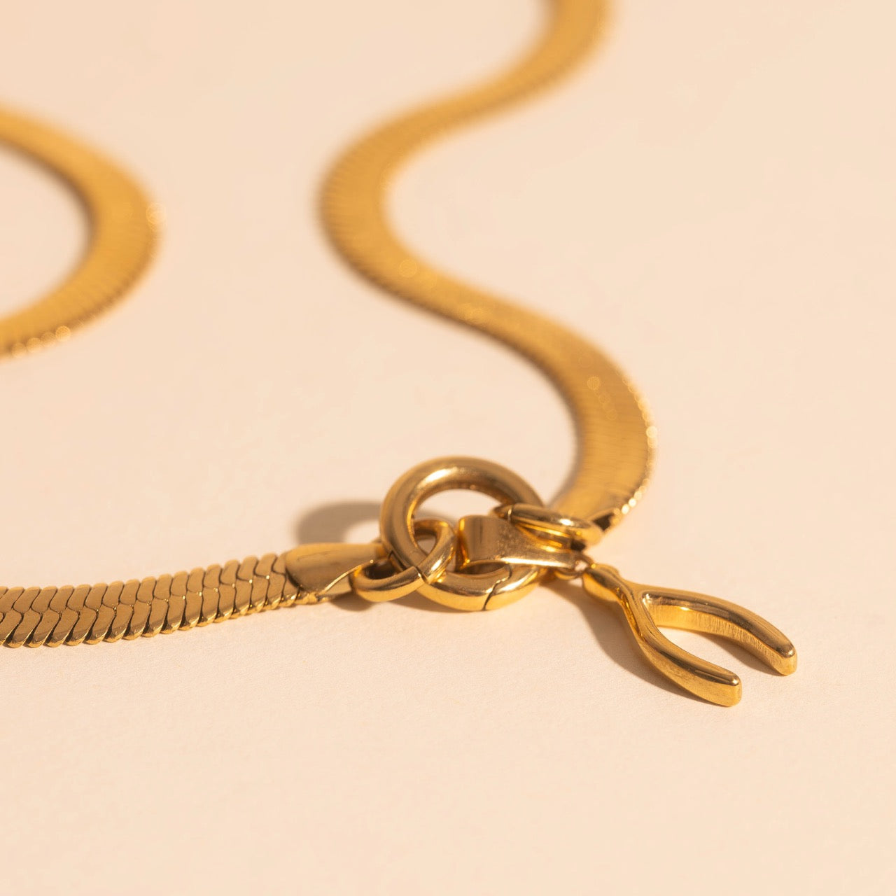 Wishbone Necklace Charm