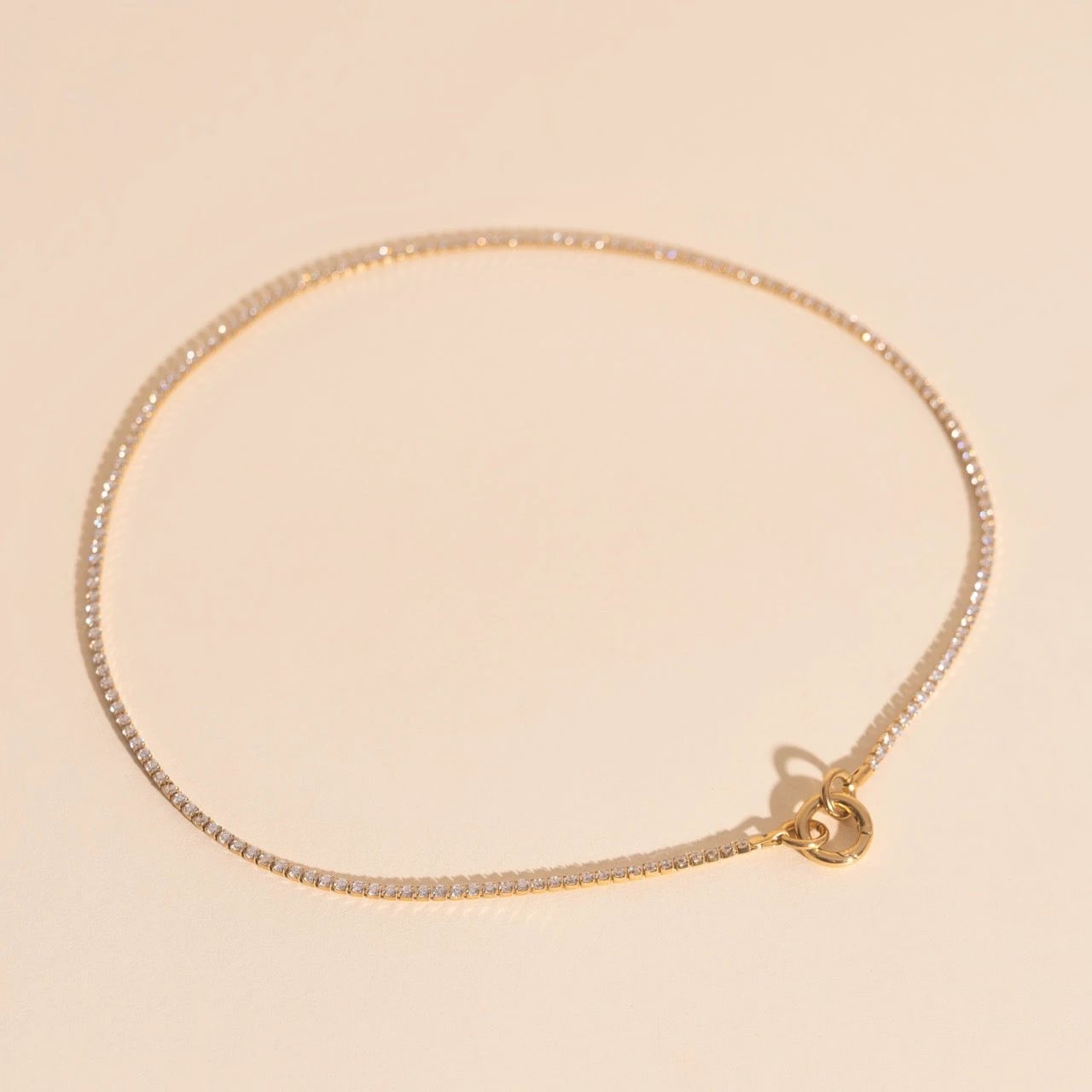 Micro Tennis Necklace by Oh Clementine