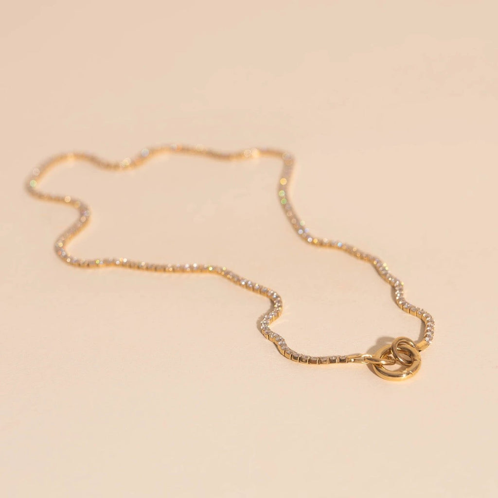Micro Tennis Necklace by Oh Clementine