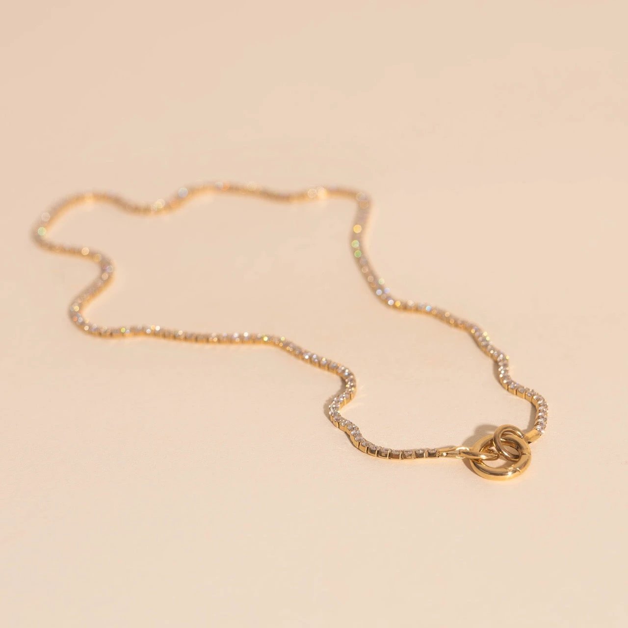 Micro Tennis Necklace by Oh Clementine