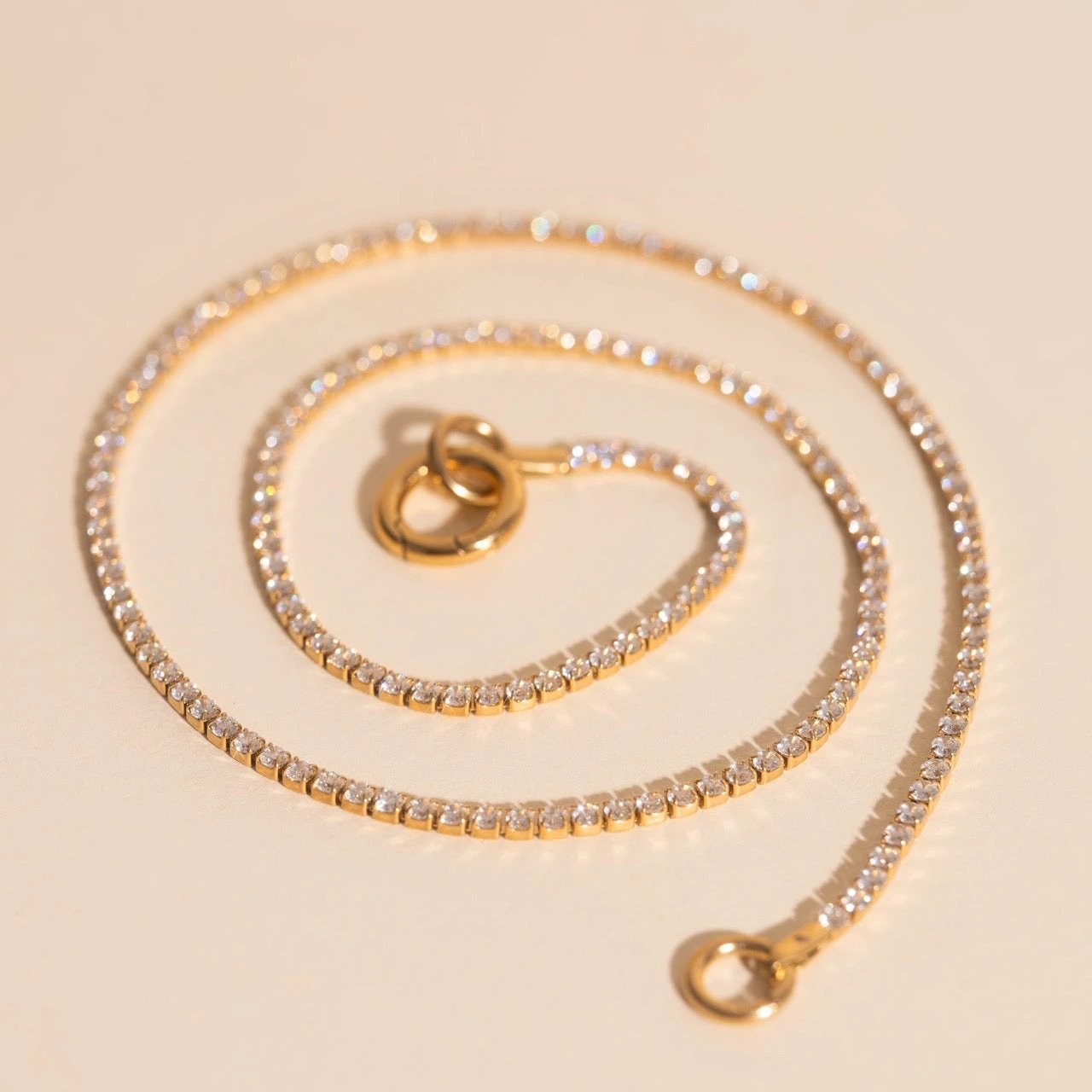 Micro Tennis Necklace by Oh Clementine