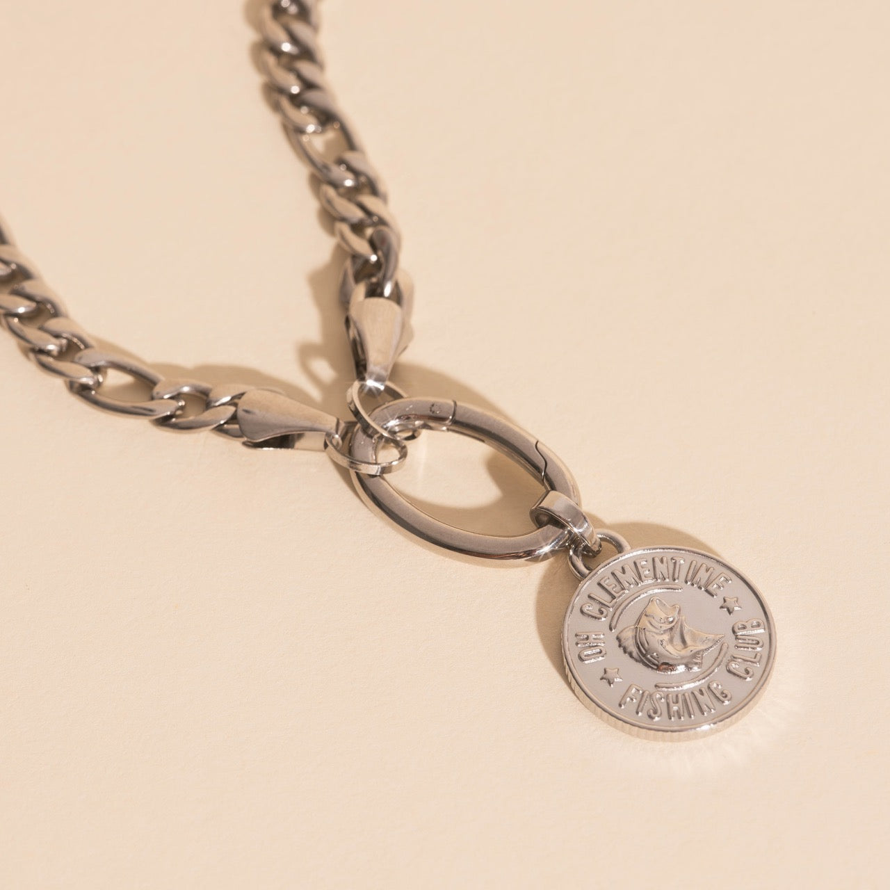Fishing Club Necklace Charm