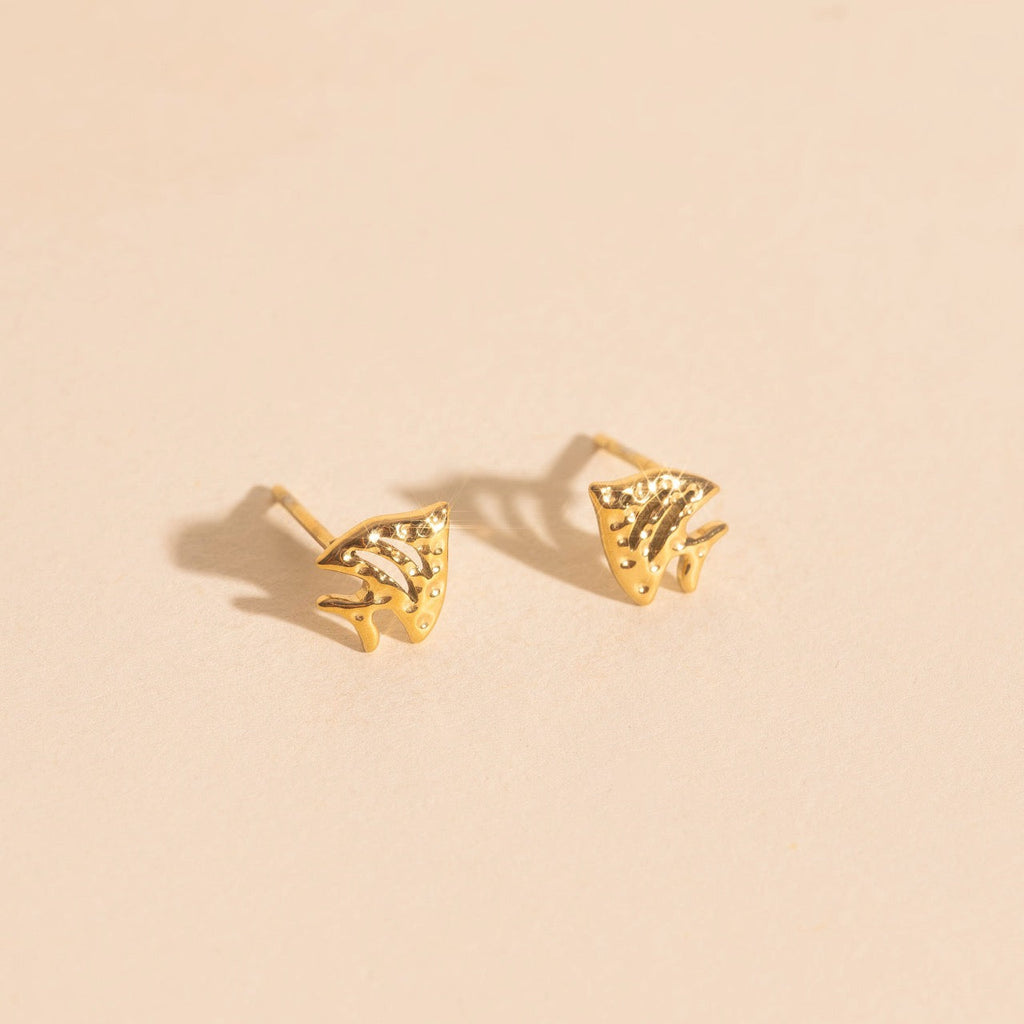 Angel Fish Stud Earrings