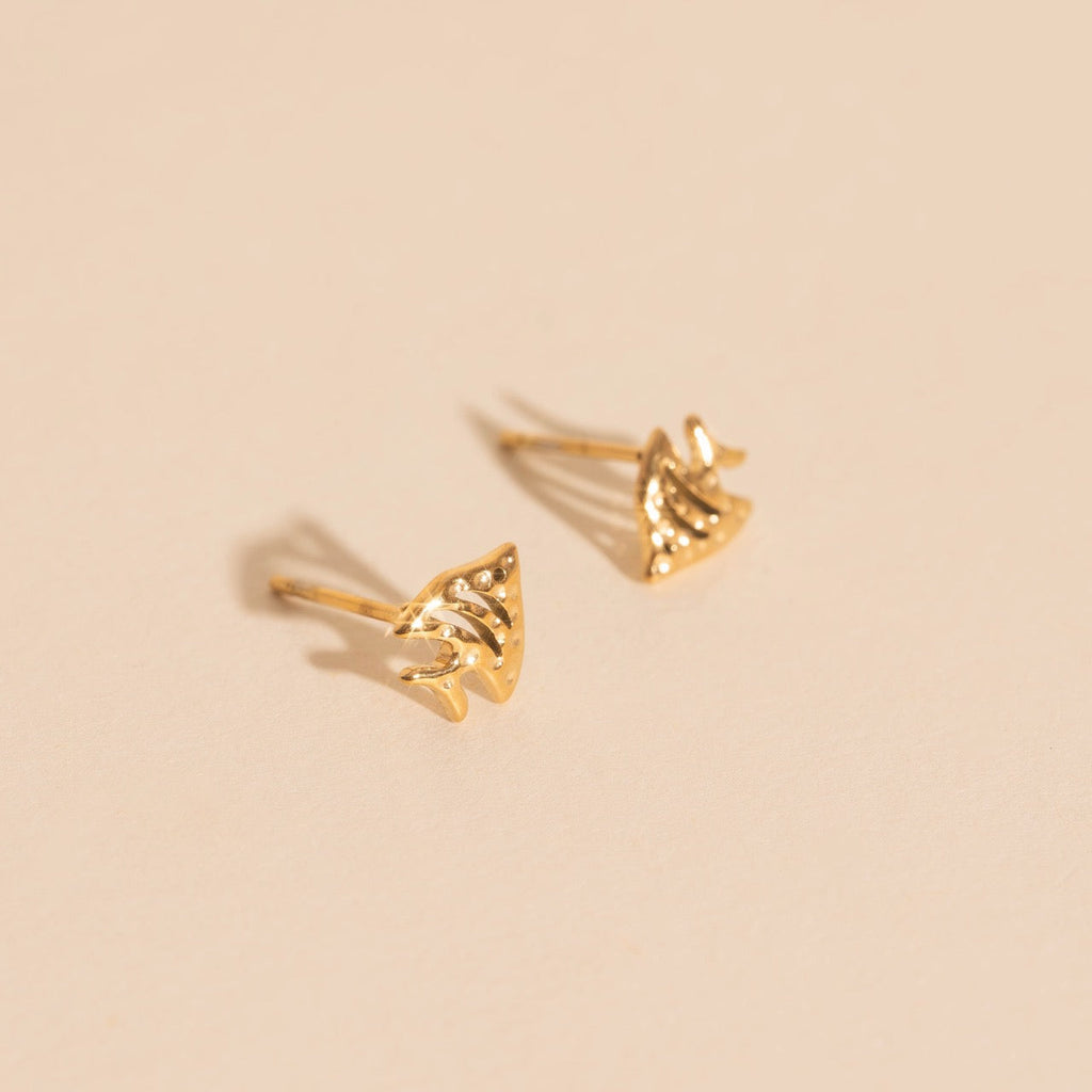 Angel Fish Stud Earrings