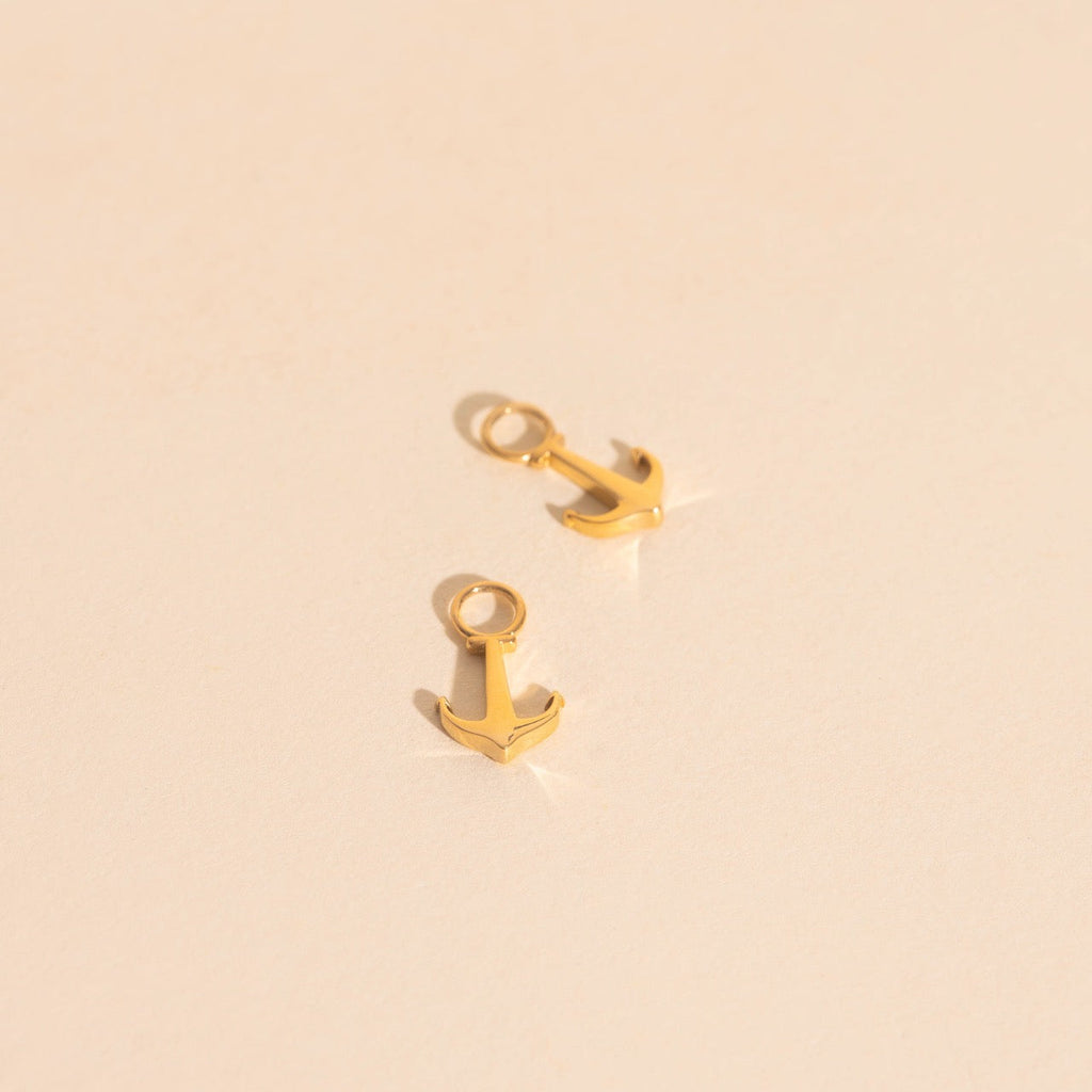 Anchors Aweigh Huggie Hoop Charms