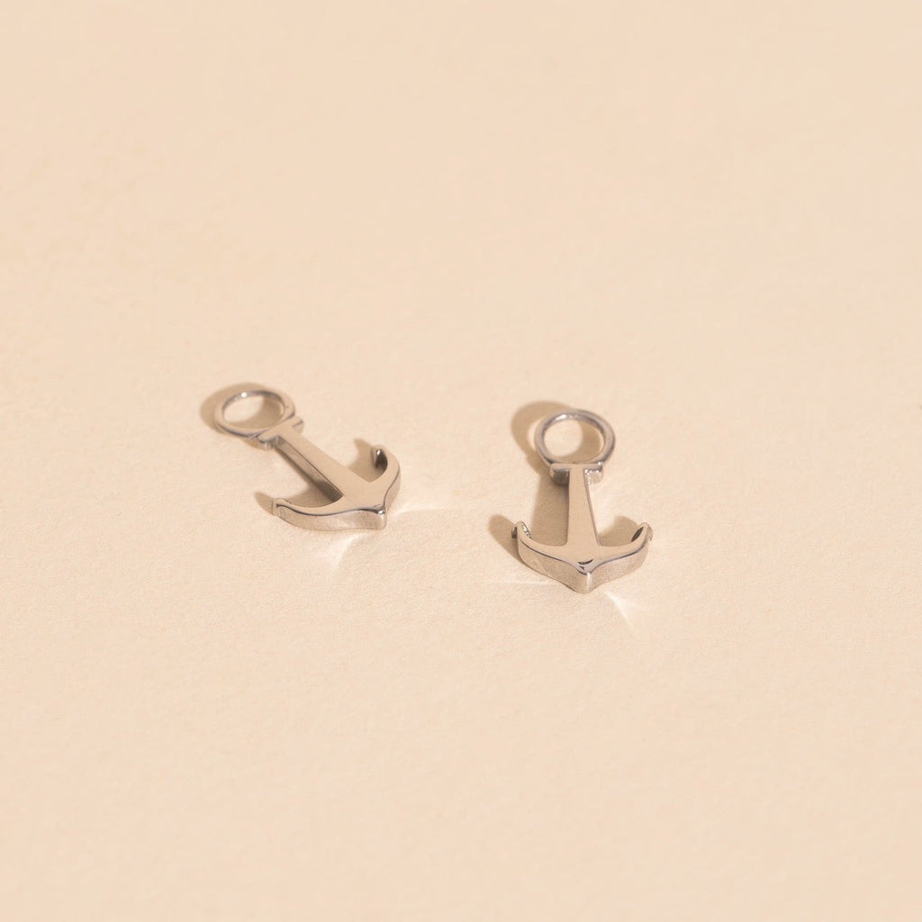 Anchors Aweigh Huggie Hoop Charms