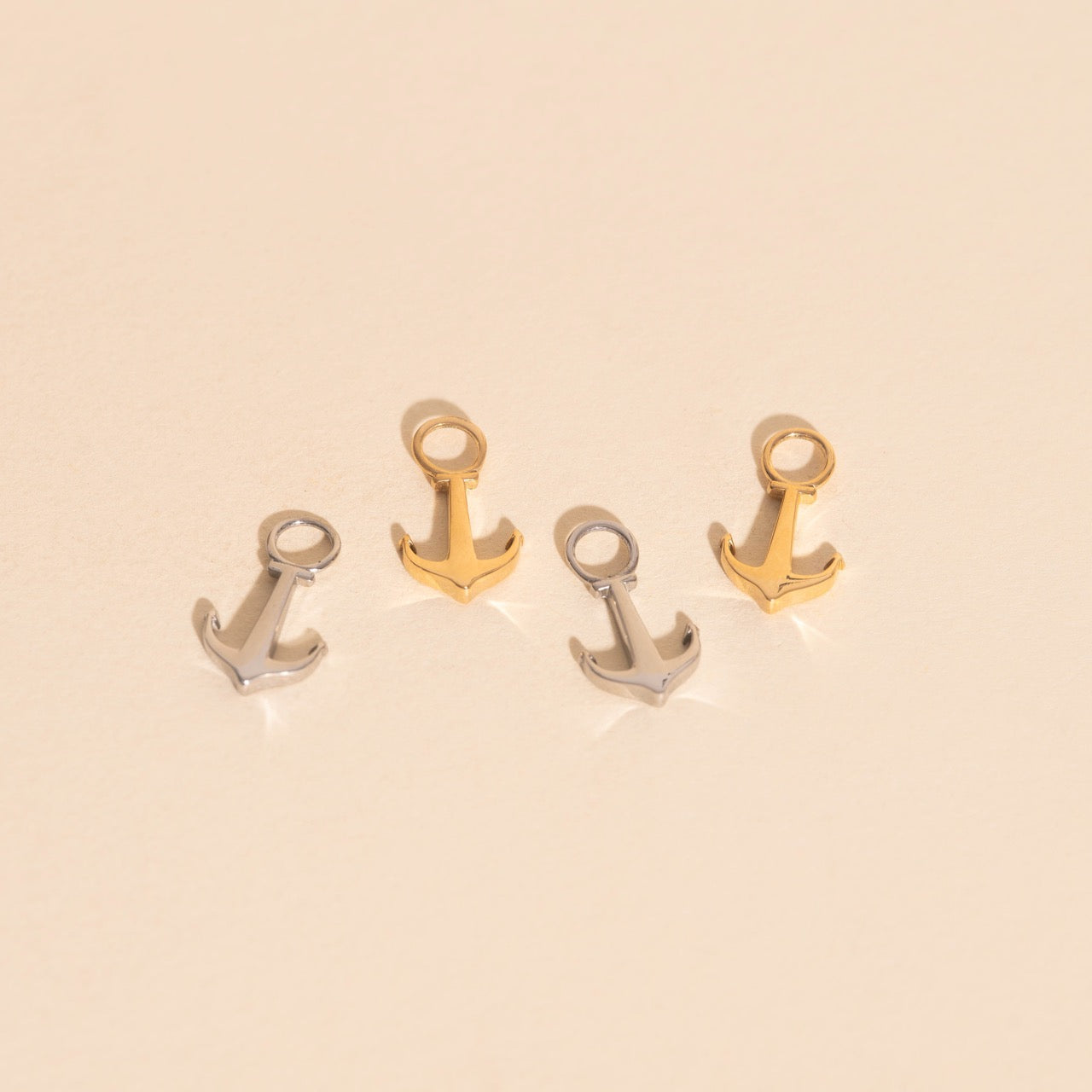 Anchors Aweigh Huggie Hoop Charms