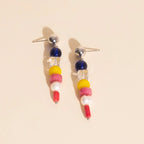 Sea Glass Dangle Stud Earrings by Oh Clementine