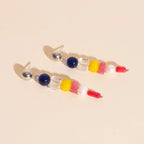 Sea Glass Dangle Stud Earrings by Oh Clementine