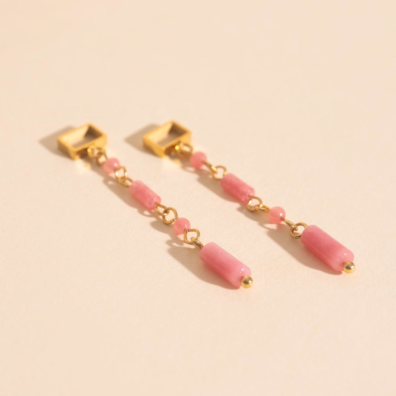 Pink Minnow Super Chunky Huggie Hoop Charms