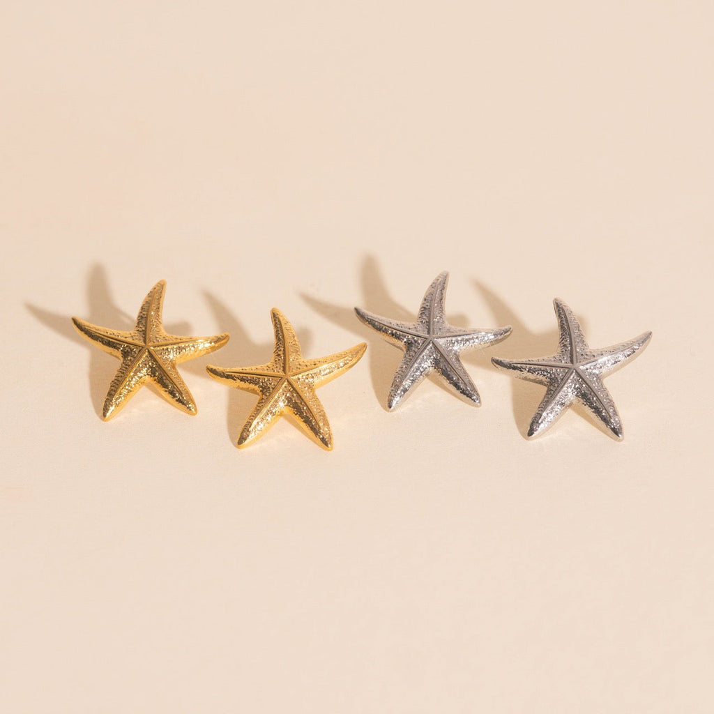Jumbo Starfish Stud Earrings